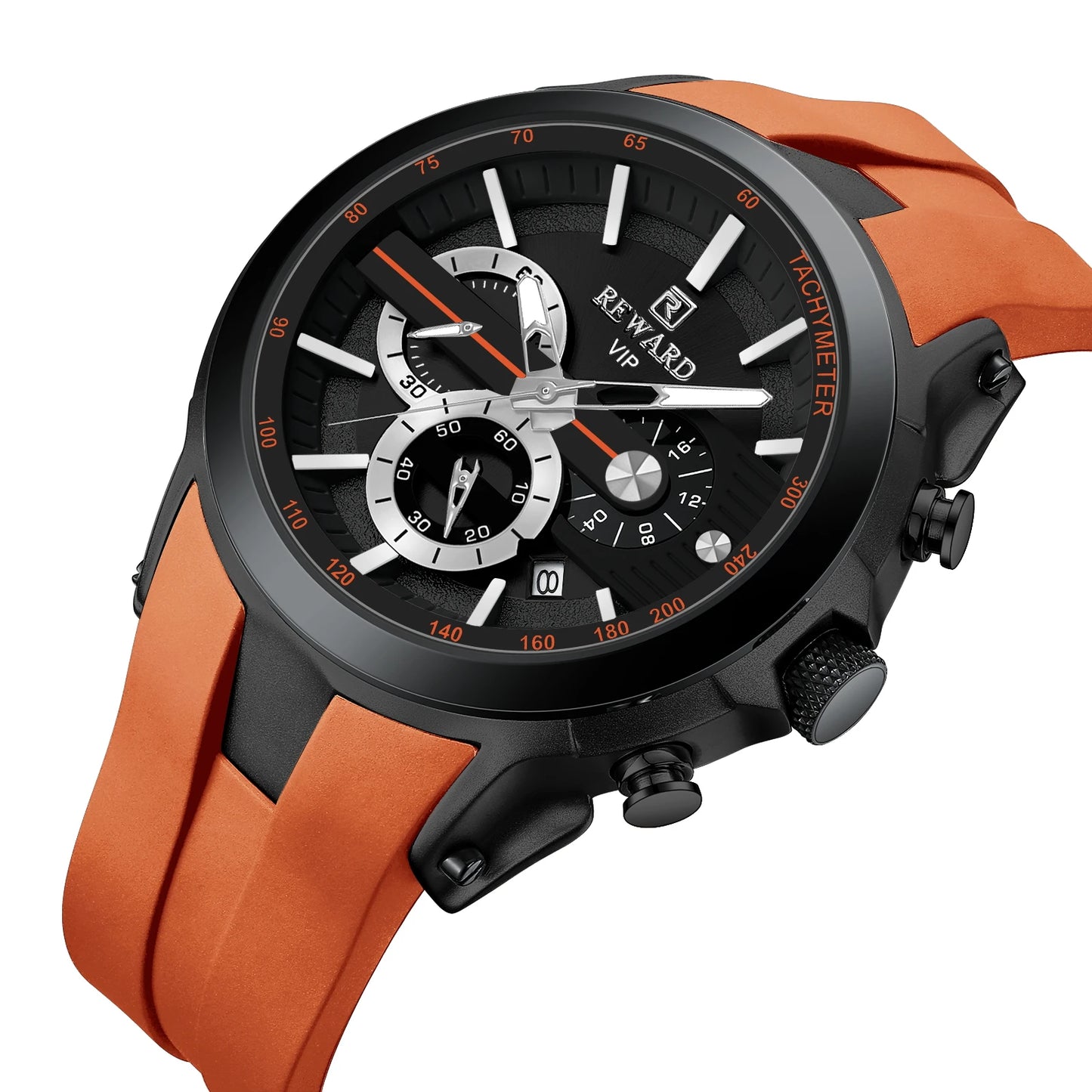 REWARD Men’s Chronograph Sports Watch with Silicone Strap – Model 83046