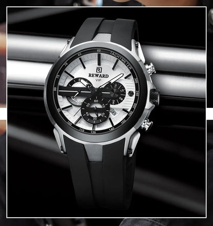 REWARD Men’s Chronograph Sports Watch with Silicone Strap – Model 83046