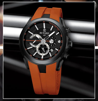 REWARD Men’s Chronograph Sports Watch with Silicone Strap – Model 83046