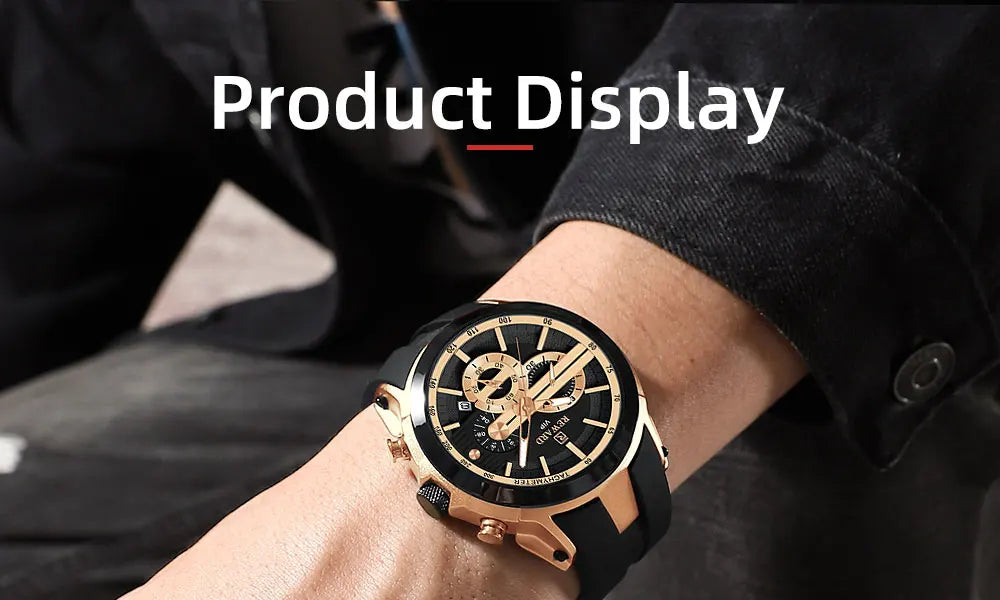 REWARD Men’s Chronograph Sports Watch with Silicone Strap – Model 83046